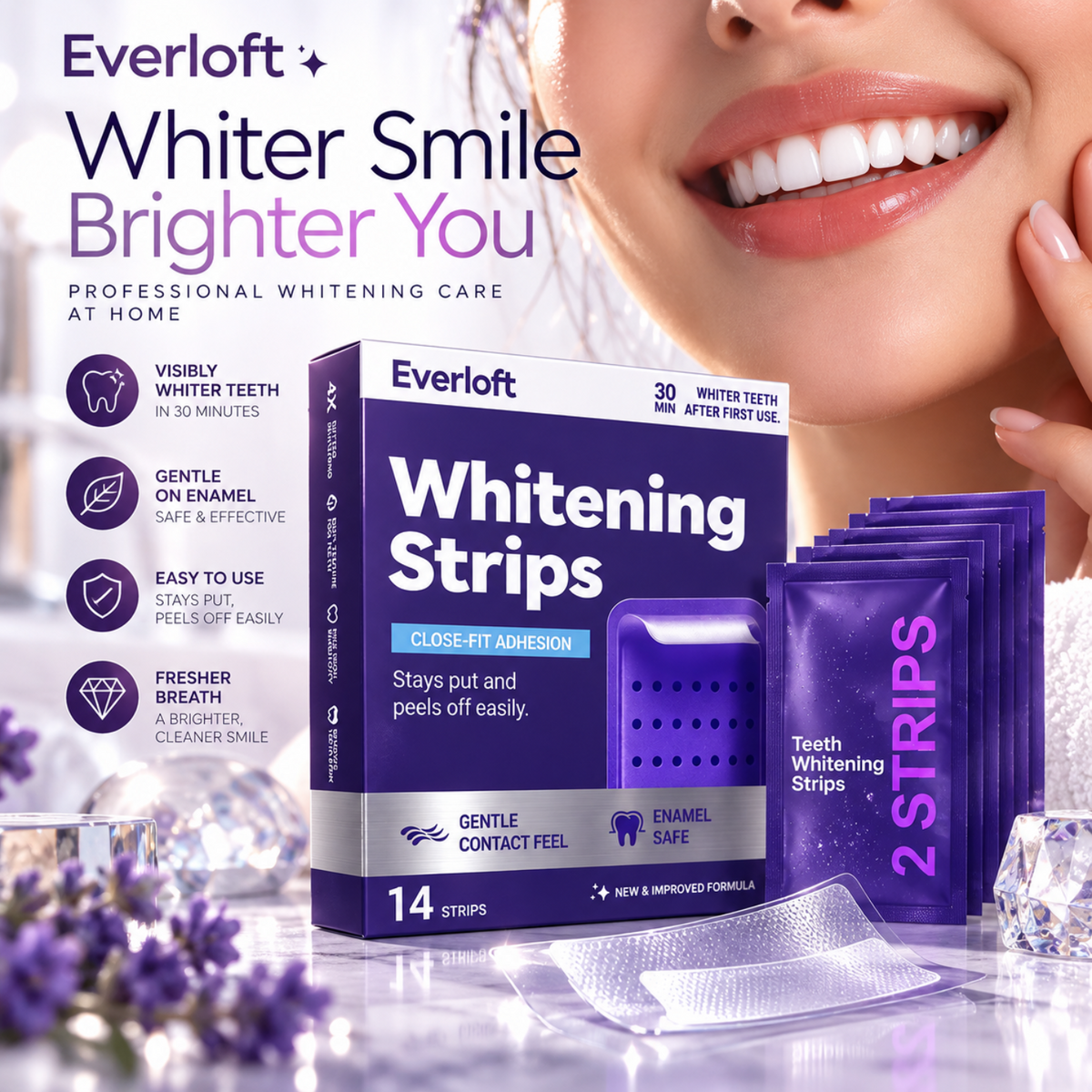 Purple Teeth Whitening Kit – Remove Plaque & Stains Instant Color Corrector