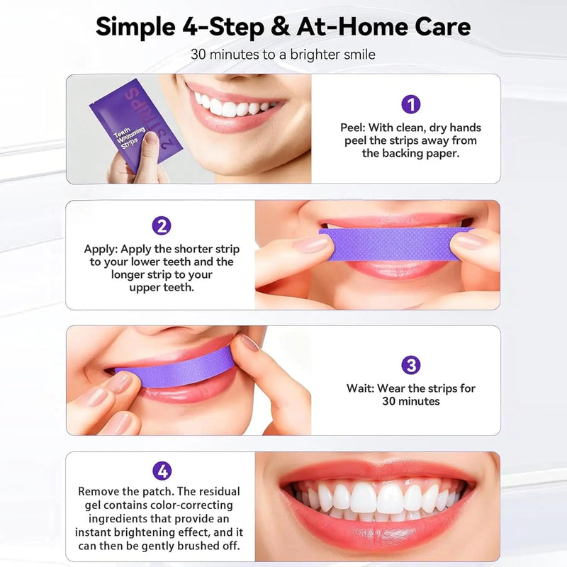Purple Teeth Whitening Kit – Remove Plaque & Stains Instant Color Corrector